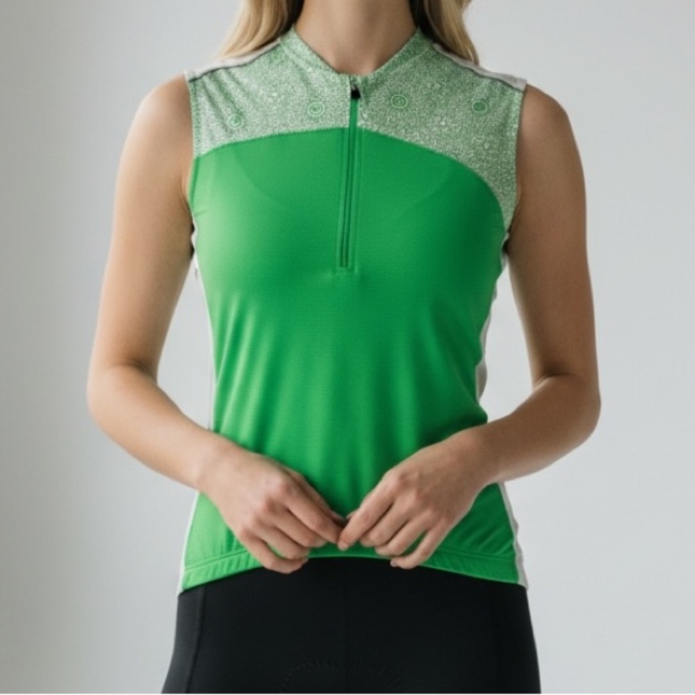 Novara V-Neck Zip Front Sleeveless Cycling/Riding Jersey